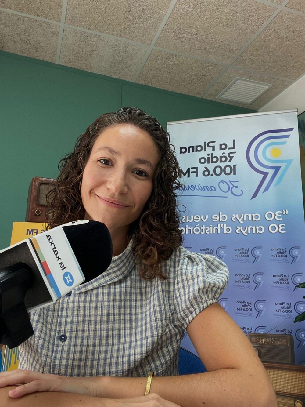 Mar Curto en una entrevista a La Plana Ràdio