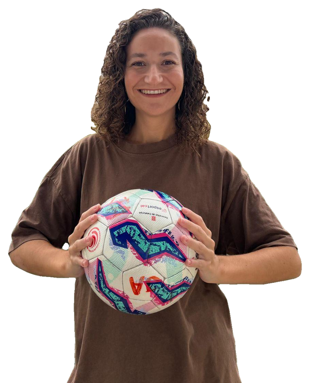 Mar Curto, psicòloga esportiva, amb una pilota